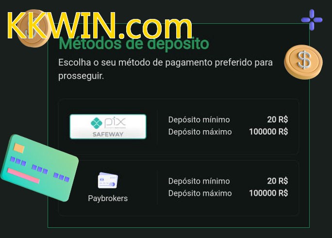 O cassino KKWIN.combet oferece uma grande variedade de métodos de pagamento